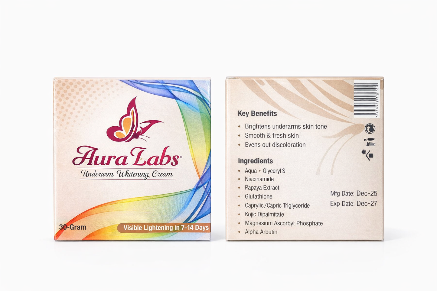 Aura Labs Underarm Brightening Cream.