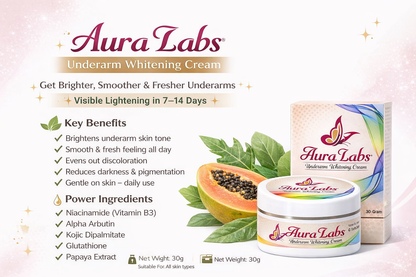 Aura Labs Underarm Brightening Cream.