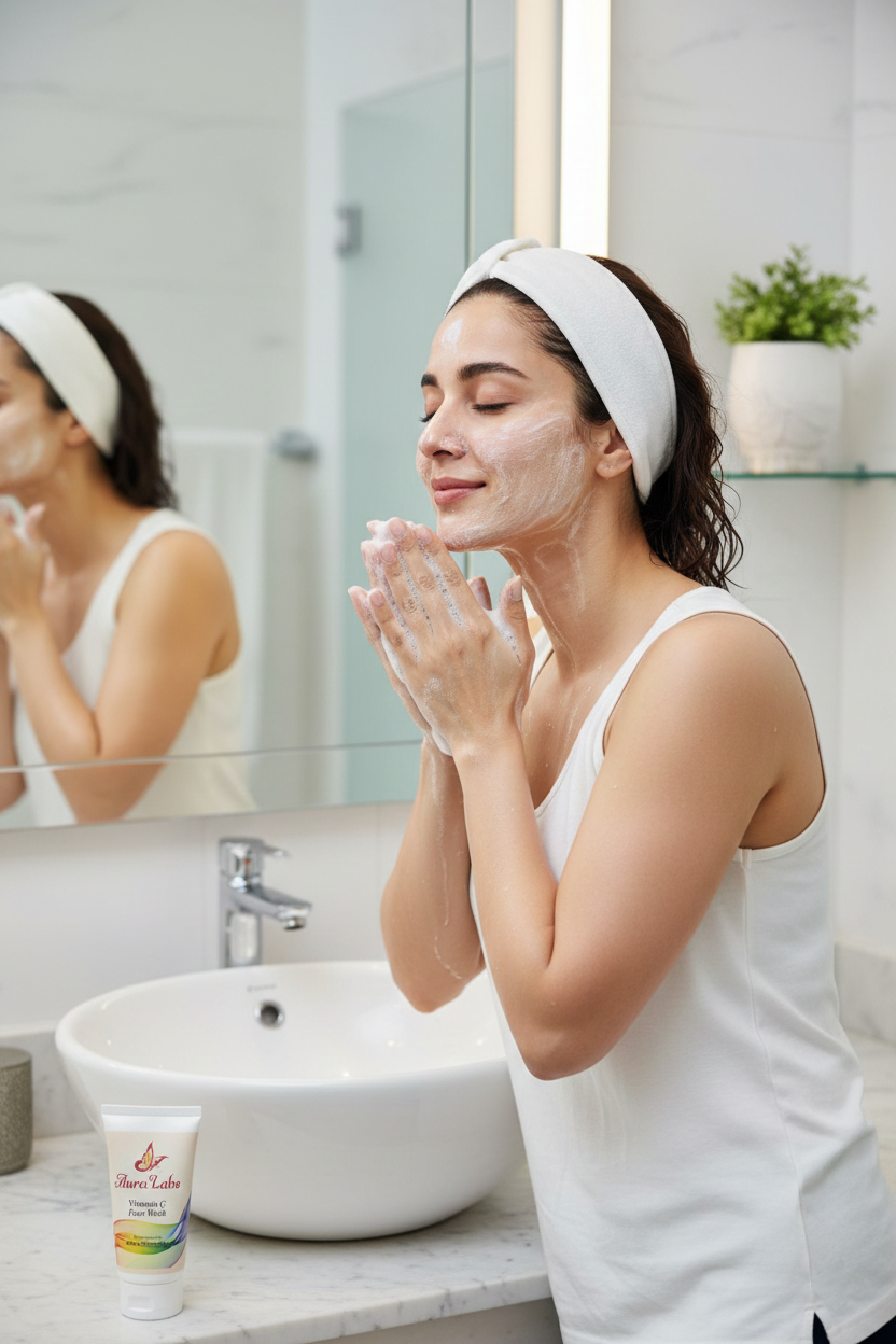 Aura Labs Vitamin C Face Wash.